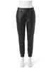Commando Black Faux Leather Jogger in Black Size XL - photo 1