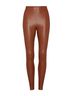 Commando Solid Brown Faux Leather Legging in Cocoa Size XL - photo 4