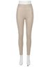 Commando Solid Brown Faux Leather Legging in Sand Size XL - photo 1