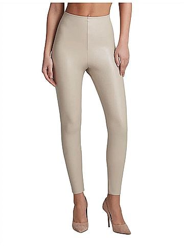 Commando Faux Leather Legging in Sand (view 2)