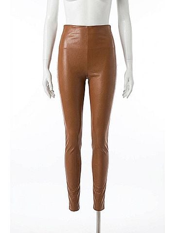 Commando Faux Leather Leggings in Cocoa (view 1)
