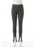 Chaser Black Metallic Ribbed Pull-On Pant in Black Size M - photo 1