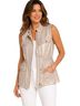Chico's Gold Ivory Vest Size L - photo 1