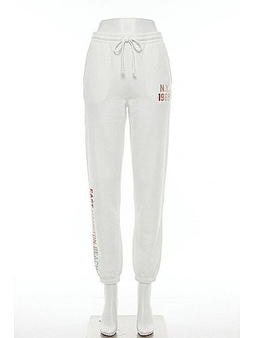Chaser Hampton Sweatpant in White (view 1)