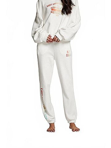 Chaser Hampton Sweatpant in White (view 2)