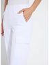 Lyssé Solid White Scout Cuffed Cargo Pants in White Size XL - photo 4