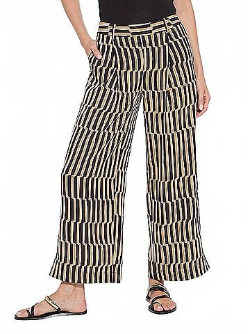 Lyssé Santana Pleated Trouser in Breezy Step (view 2)