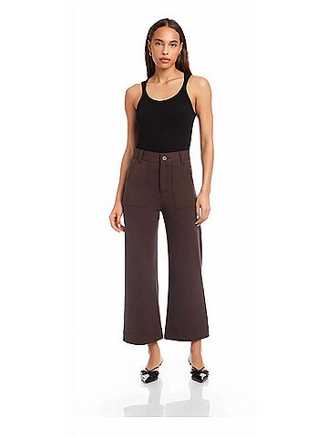 Fifteen Twenty Rylee Cropped Pants in Brown (view 2)