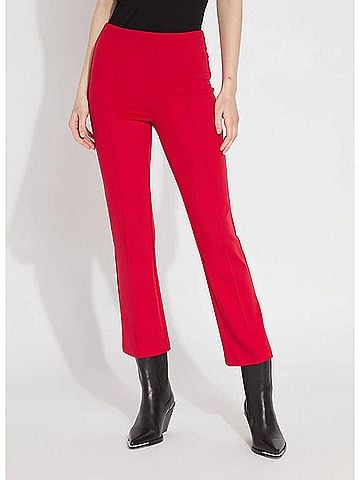 Lyssé Elysse Ankle Pants in Deep Red (view 2)