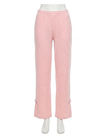 Lilly Pulitzer Dylana Bow Track Pant in Heathered Conch Shell Pink (view 1)