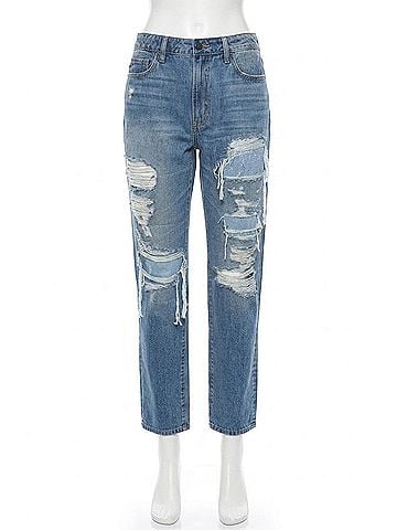 Hidden Jeans Tracey High Rise Straight Leg Jean in Dark Wash (view 1)