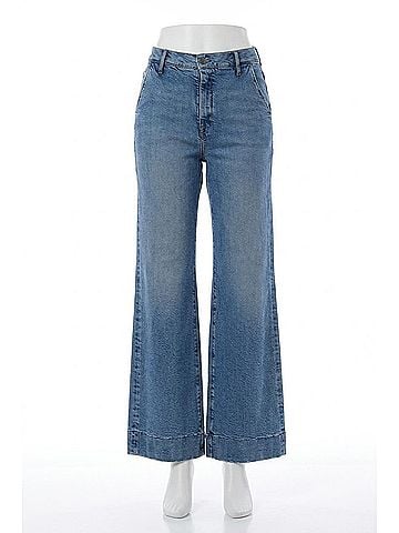 Hidden Jeans High Rise Stretch Comfort Flare Jeans in Medium Dark (view 1)