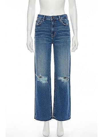 Hidden Jeans Logan High Waist Dad Jeans in Dark Wash (view 1)