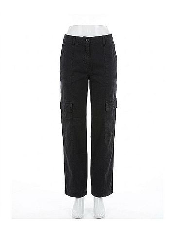 Risen Tencel Cargo Pants in Black (view 1)