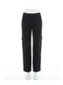 Risen Solid Black Tencel Cargo Pants in Black Size 1X - photo 1