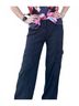 Risen Solid Black Tencel Cargo Pants in Black Size 3X - photo 2