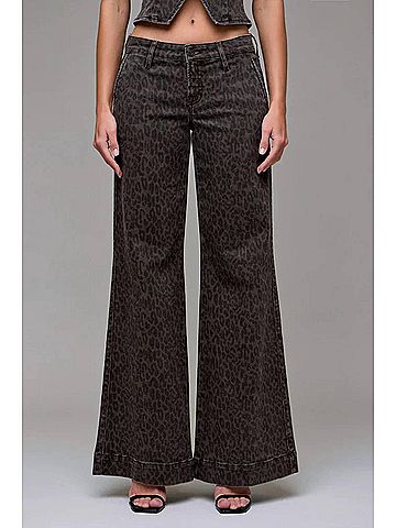 Hidden Jeans Women's Ariana Cheetah Print Denim in Brown (view 2)