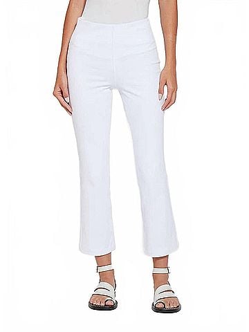 Lyssé Baby Bootcut Ankle Denim Jeans in White (view 2)