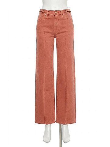 Ulla Johnson Agatha Straight Leg Pintuck Jeans in Garden Rose (view 1)
