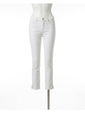 Lilly Pulitzer South Ocean High Rise Denim Jeans in Resort White (view 1)