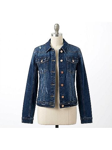 Risen Classic Denim Jacket in Blue (view 1)