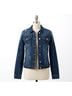 Risen Solid Blue Classic Denim Jacket in Blue Size 1X - photo 1