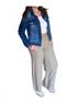 Risen Solid Blue Classic Charm Denim Jacket in Blue Size 3X - photo 3