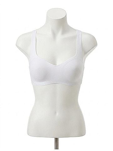 Commando Butter Soft Support Racerback Bralette in White (view 1)