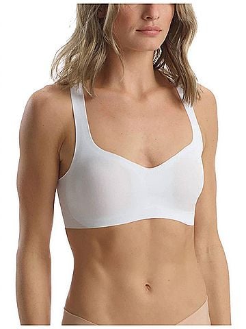 Commando Butter Soft Support Racerback Bralette in White (view 2)