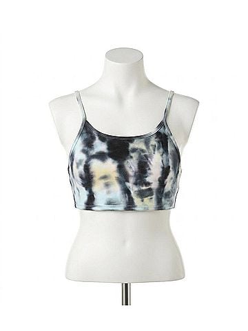 Chaser Lounge Strappy Bralette in Tie Dye (view 1)