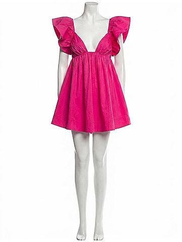 For Love & Lemons Clementine Mini Dress in Pink (view 1)
