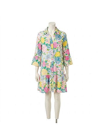 Lilly Pulitzer Rayanna Tunic Shirtdress in Multi Lilly Garden (view 1)