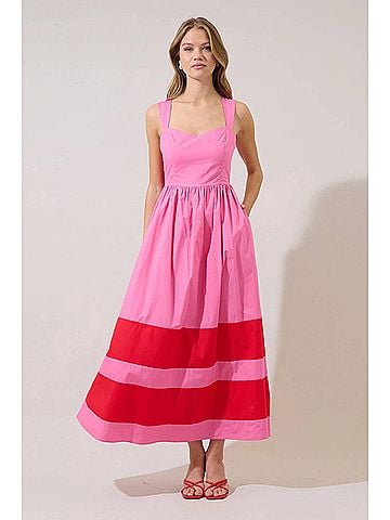 Sugarlips Lemonade Maxi Dress in Pink (view 2)