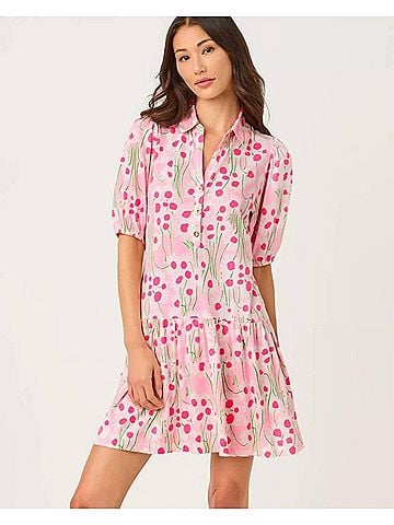 Lilly Pulitzer Bingley Mini Dress in Conch Shell Pink Sunny Daisies (view 2)