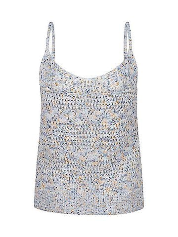 ESQUALO Cheri Open Knit Camisole in Multicolor (view 1)