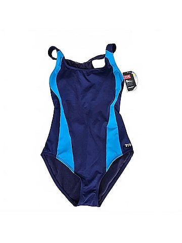 TYR Women's Durafast Elite Max Splice Controlfit Swimsuit in Turq/Navy (view 1)