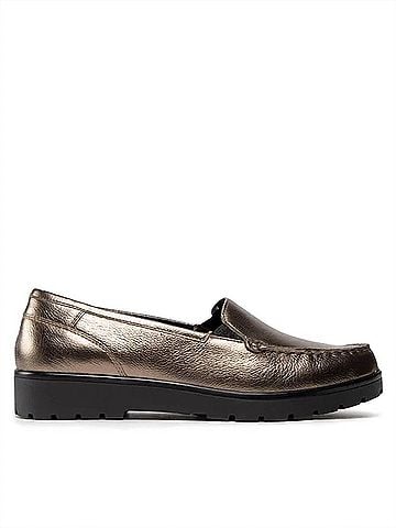 Ara Women's Leather Moccasins in Taiga (view 1)