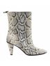 Longchamp Brown Women's Python Print Leather Ankle Boots in Multi Size 8 - photo 1