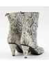 Longchamp Brown Women's Python Print Leather Ankle Boots in Multi Size 8 - photo 2