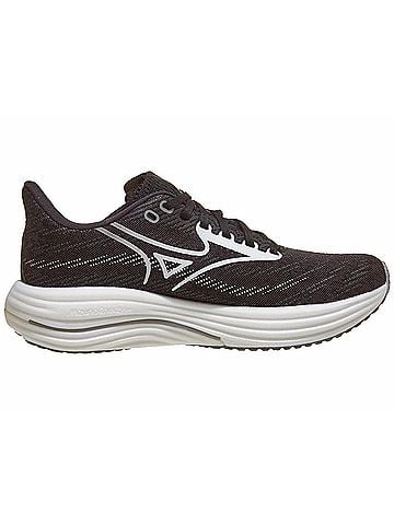 Mizuno Women's Wave Rider 29 Running Shoes in Bs00 - Black Sand-White (view 1)