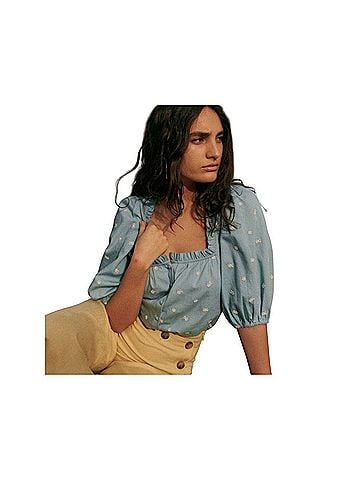 Sézane Kellia Short Sleeve Blouse (view 1)