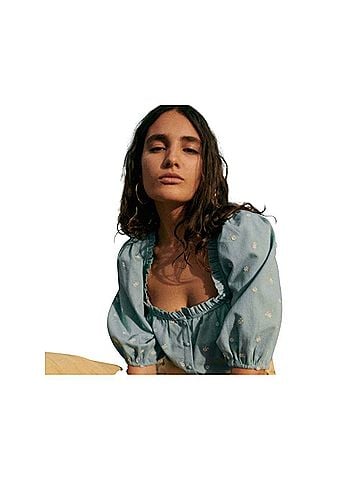 Sézane Kellia Short Sleeve Blouse (view 2)