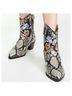 Sophia Webster 100% Snakeskin Snake Print Multi Color Boots Size 10 - photo 4