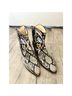 Sophia Webster 100% Snakeskin Snake Print Multi Color Boots Size 10 - photo 5