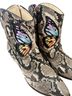 Sophia Webster 100% Snakeskin Snake Print Multi Color Boots Size 10 - photo 2