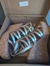 Steve Madden 100% Leather Gold Tan Wedges Size 8 1/2 - photo 6