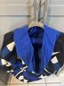 Tory Burch Color Block Blue Black White Jacket Size M - photo 7