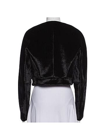 Derek Lam Runway Fur Crop Biker Jacket Jacket (view 2)