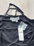 Anthropologie 100% Polyester Argyle Black Short Sleeve Top Size XXS - photo 4