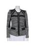 IRO 100% Lambskin Tweed Black Gray Jacket Size 6 - photo 1